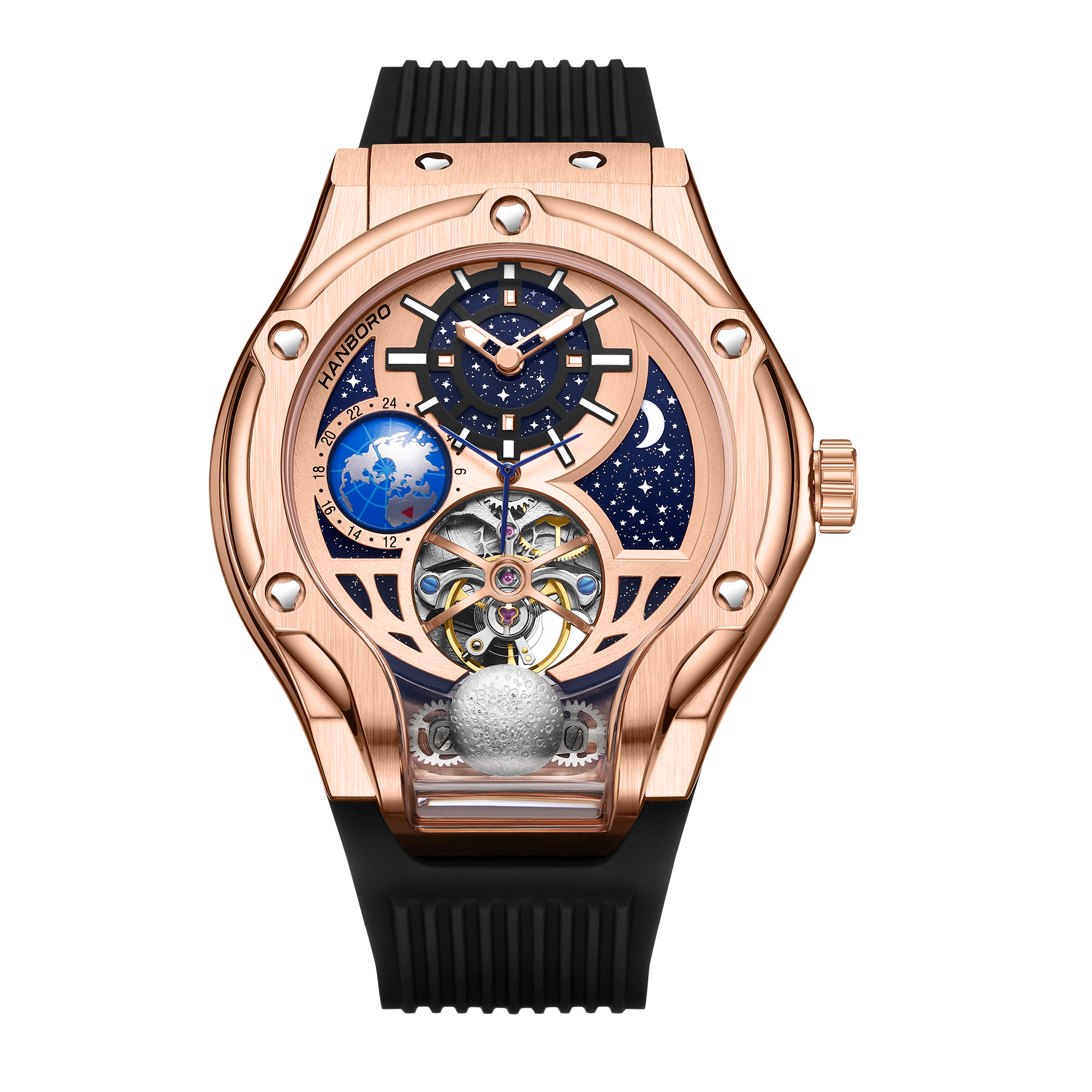 Hanboro Orbita - Tourbillon Watch WITH Planetarium Design Hanboro