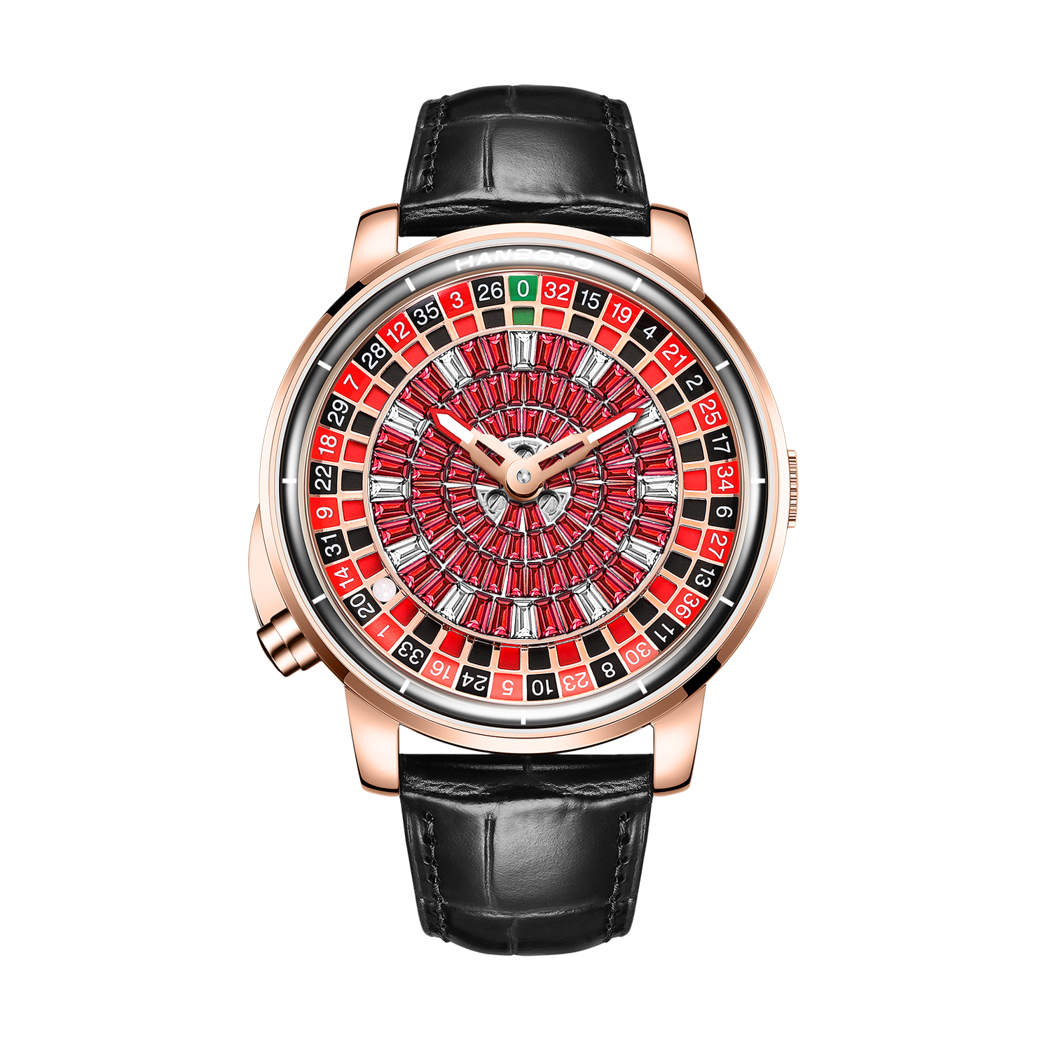 Hanboro Roulette Royale Red Gem Automatic – Luxury Mechanical Watch Hanboro Watches