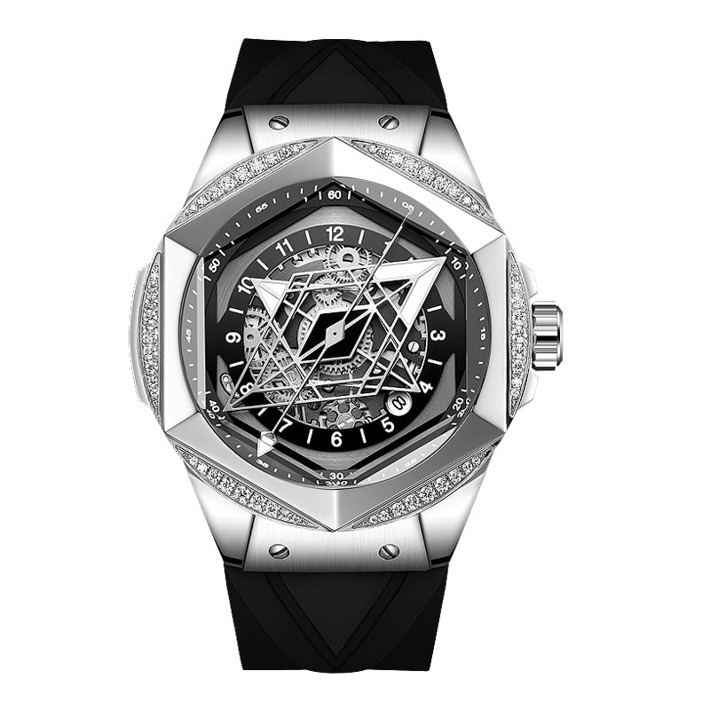Prism Royale – Skeleton Diamond Watch | Seagull Mechanical Movement Hanboro