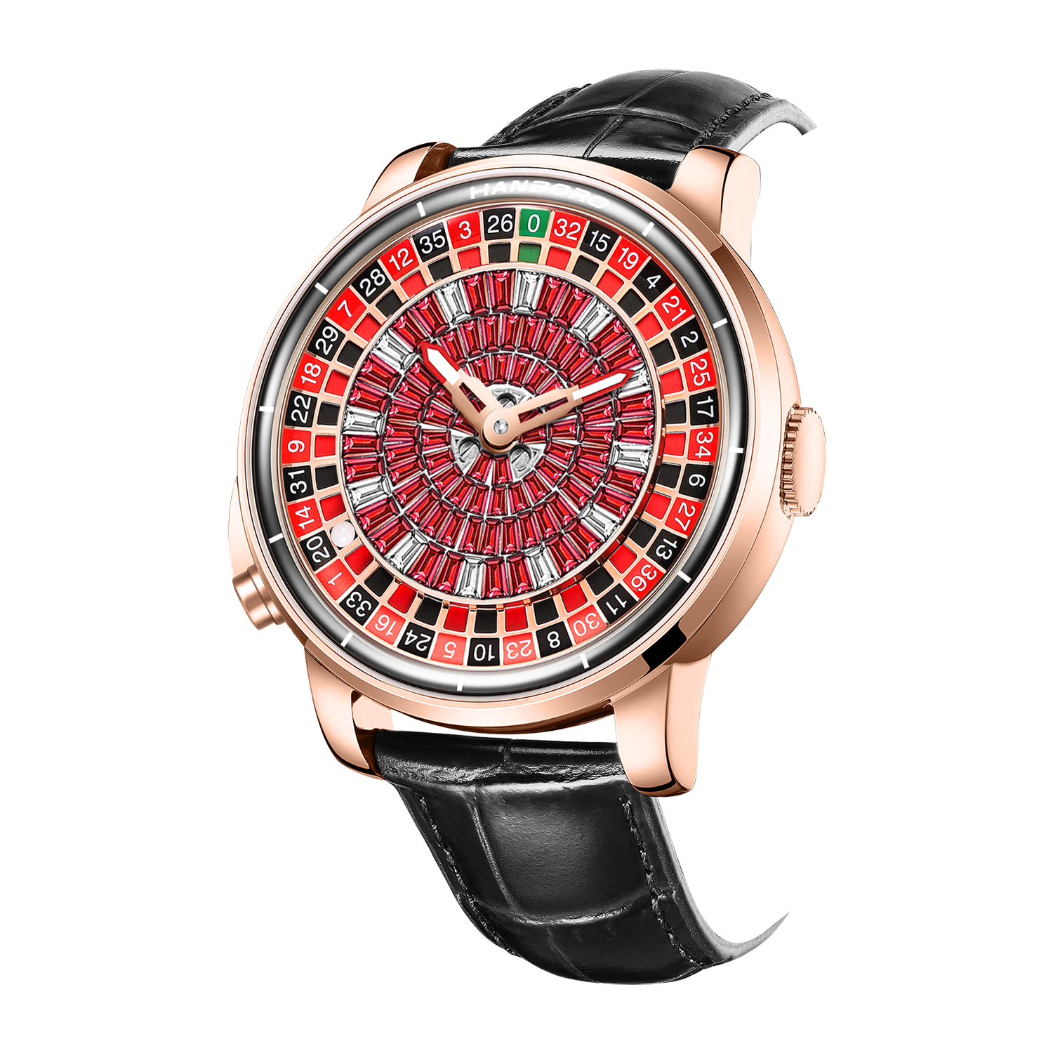 Hanboro Roulette Royale Red Gem Automatic – Luxury Mechanical Watch Hanboro Watches