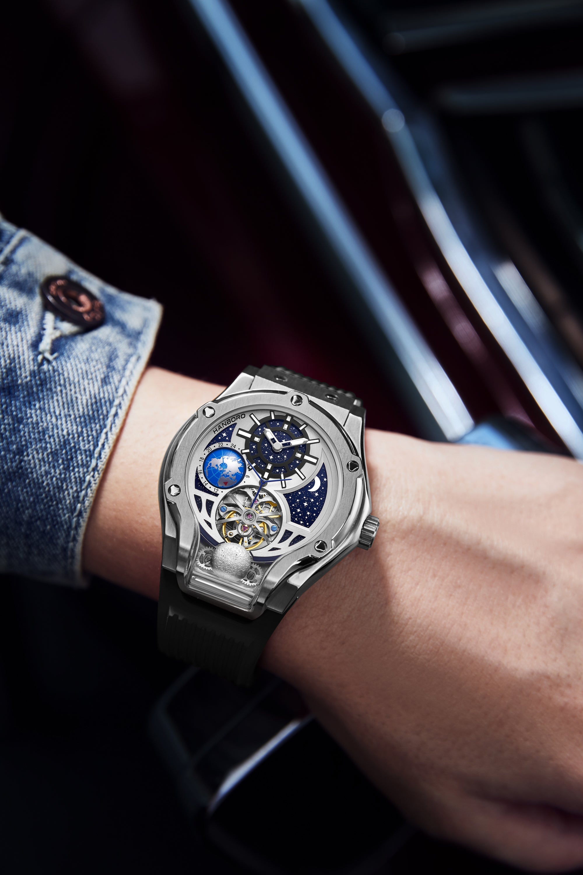 Hanboro Orbita - Tourbillon Watch WITH Planetarium Design Hanboro