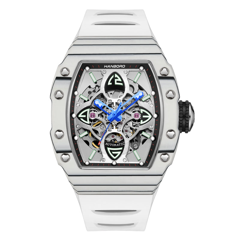 HANBORO Clover King – Carbon Fiber Bezel & Four-Leaf Skeleton Dial