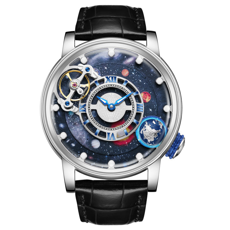 9INE Planet Series: Nebula Craft – Space Art Timepiece Hanboro