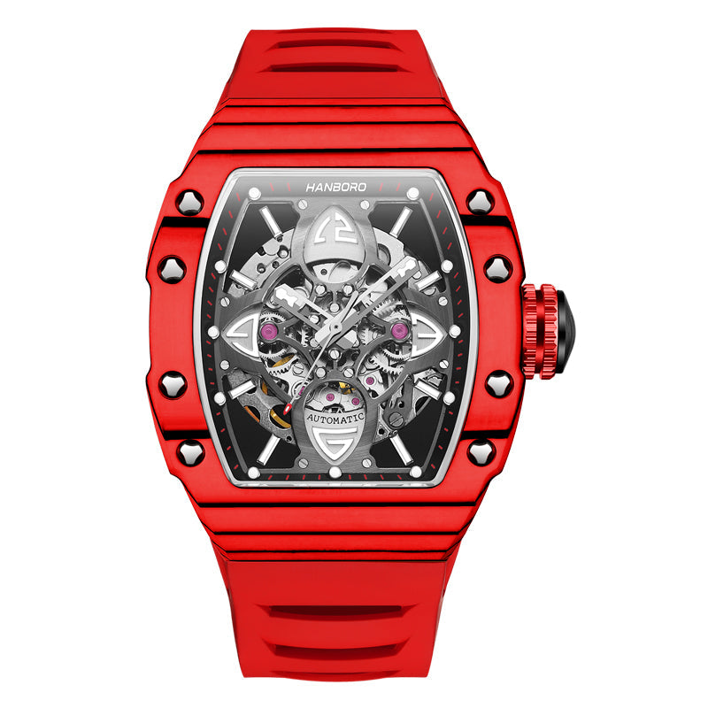 HANBORO Clover King – Carbon Fiber Bezel & Four-Leaf Skeleton Dial Hanboro