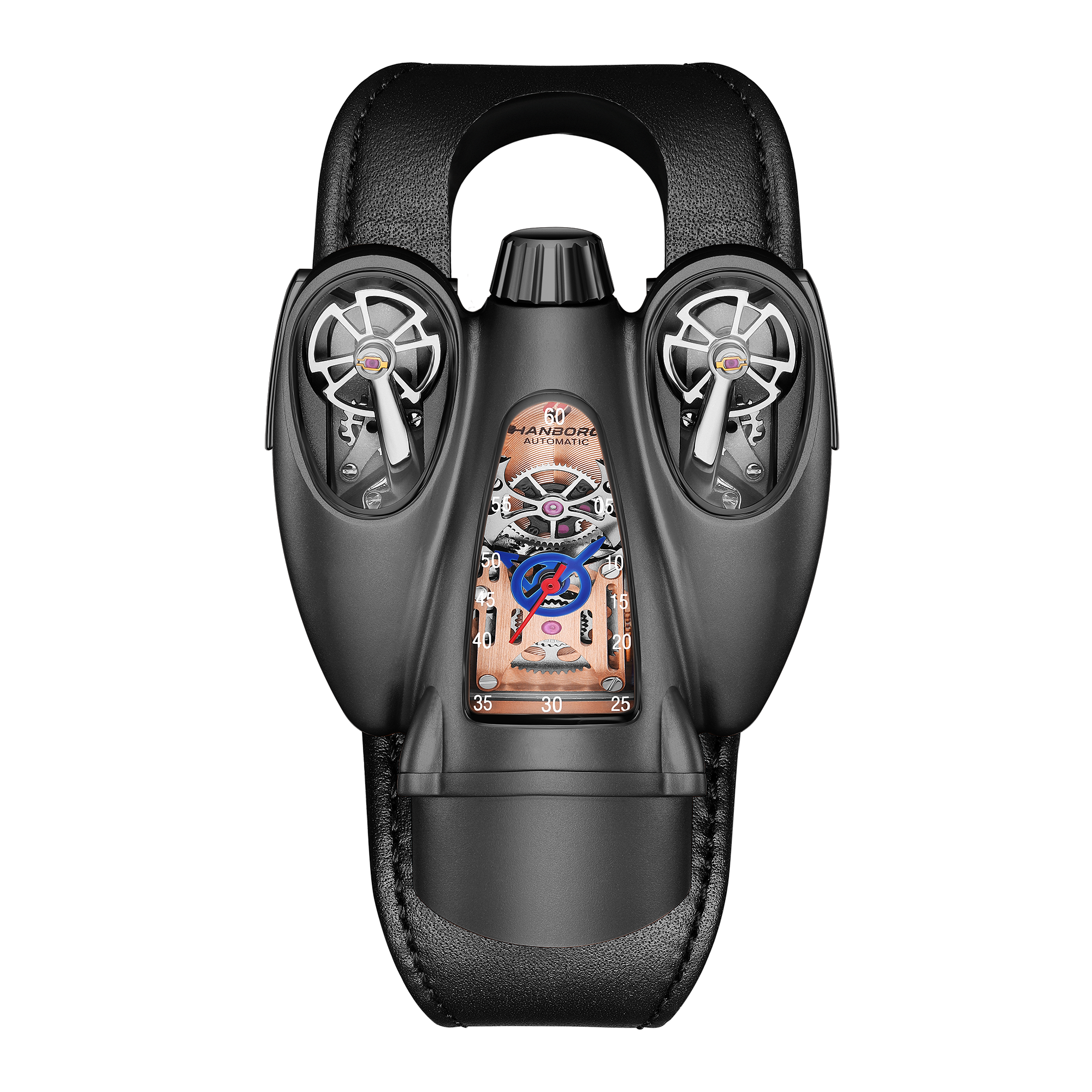 Astroworld AeroTwin Automatic Multifunction Men 42 mm HBR997-BLK Hanboro Watches