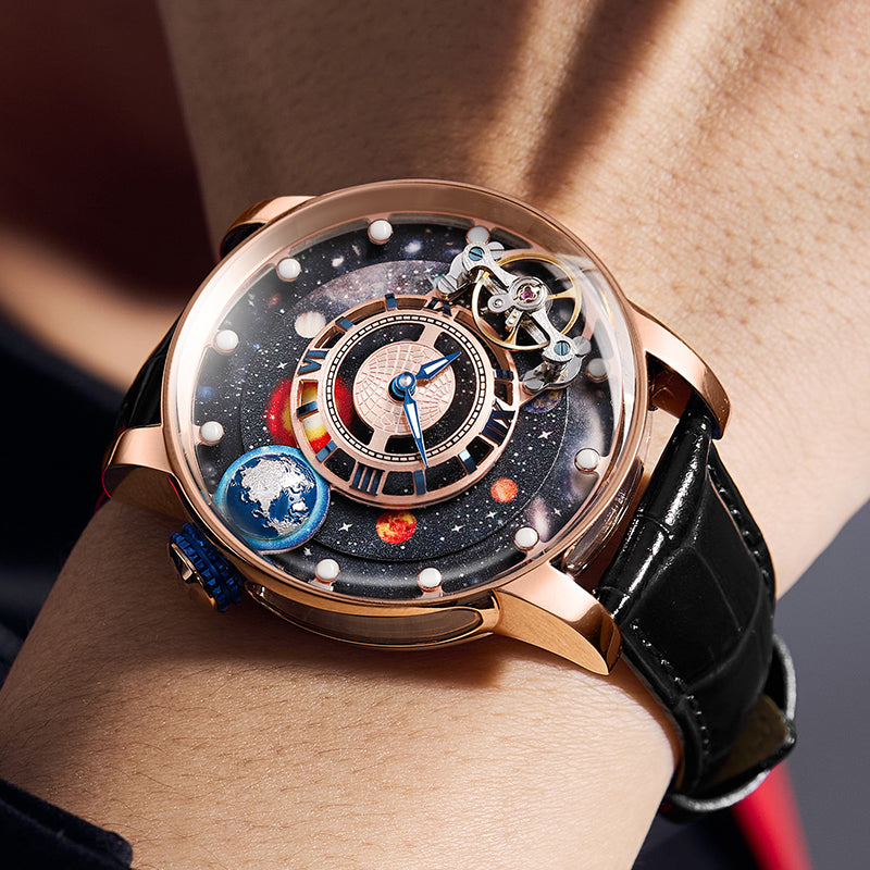 9INE Planet Series: Nebula Craft – Space Art Timepiece Hanboro