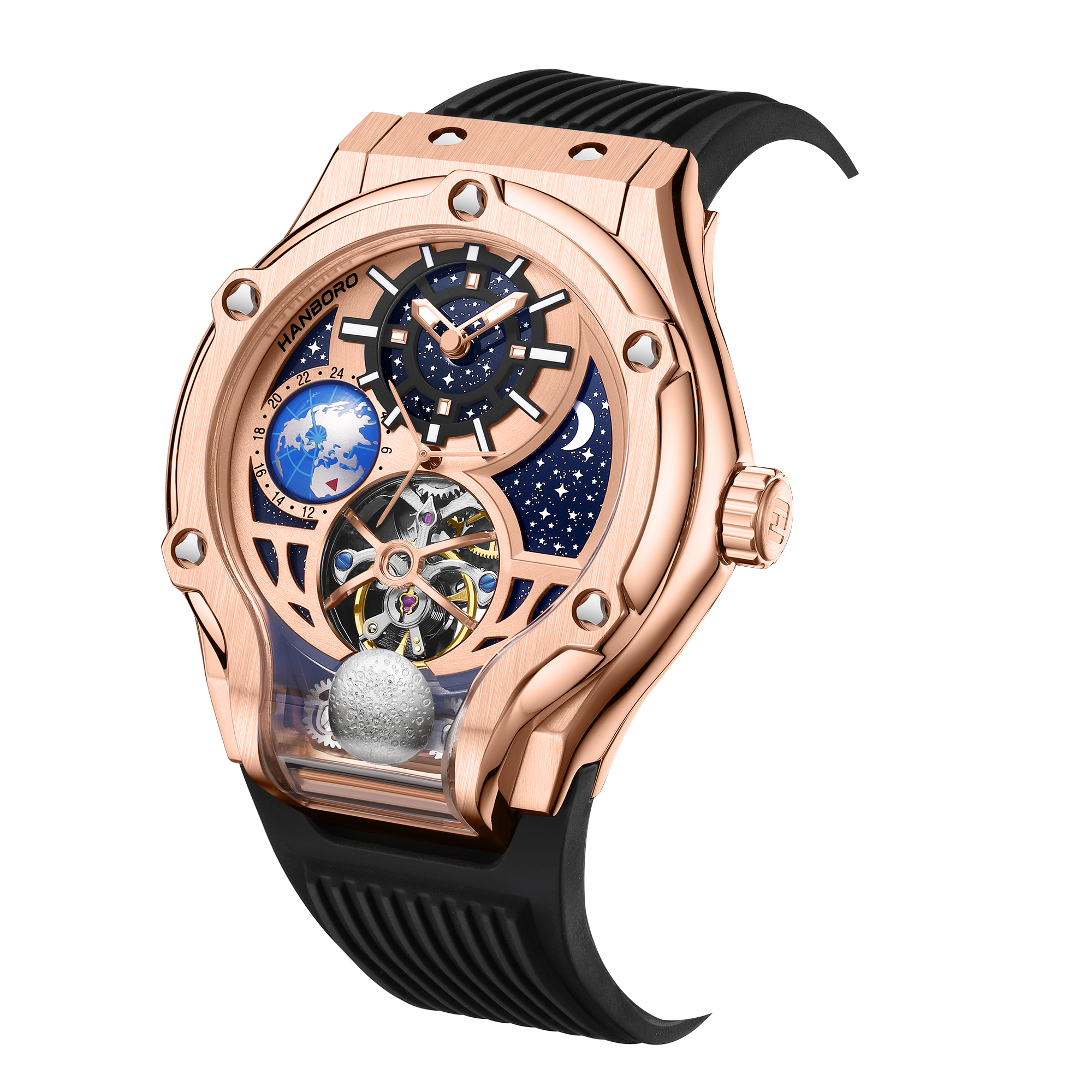 Hanboro Orbita - Tourbillon Watch WITH Planetarium Design Hanboro