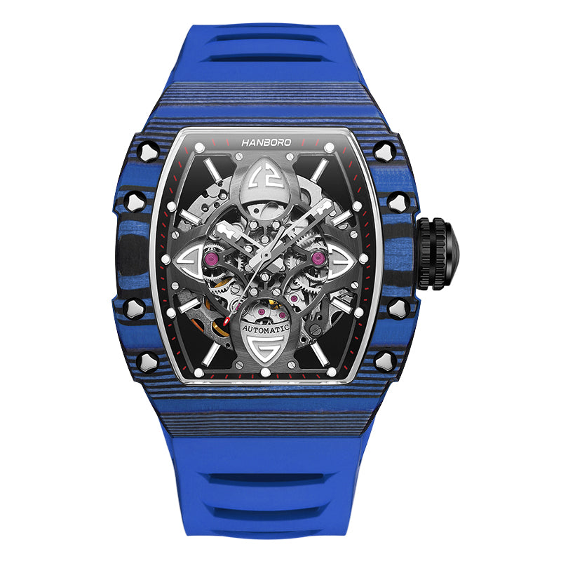 HANBORO Clover King – Carbon Fiber Bezel & Four-Leaf Skeleton Dial