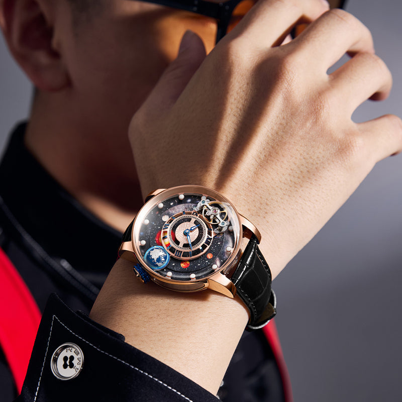 9INE Planet Series: Nebula Craft – Space Art Timepiece Hanboro
