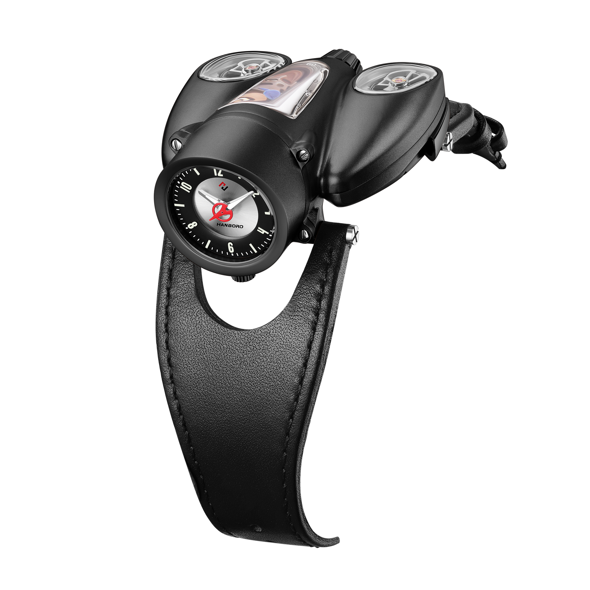Astroworld AeroTwin Automatic Multifunction Men 42 mm HBR997-BLK Hanboro Watches