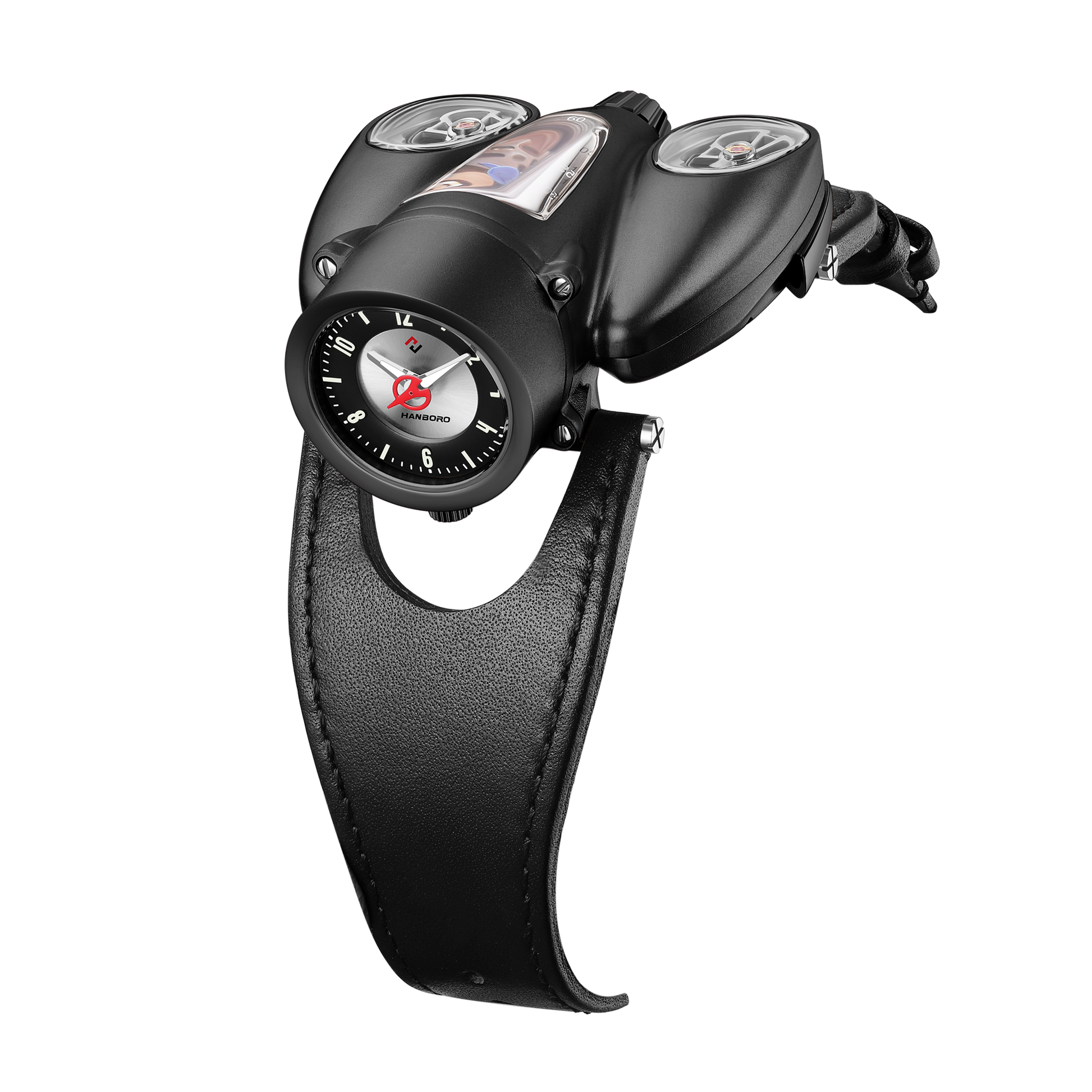 Astroworld AeroTwin Automatic Multifunction Men 42 mm HBR997-BLK Hanboro Watches