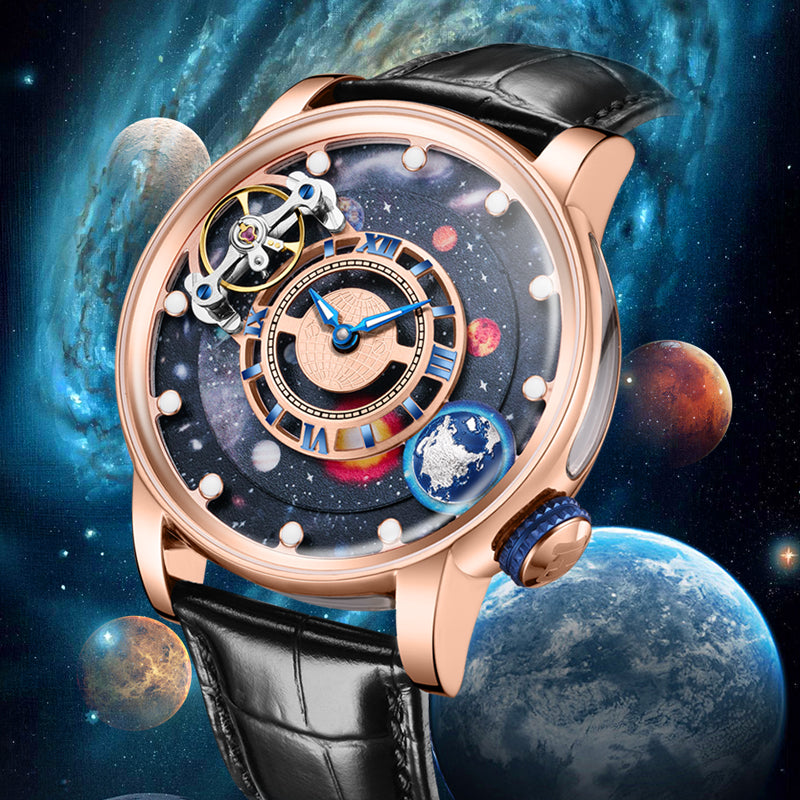 9INE Planet Series: Nebula Craft – Space Art Timepiece