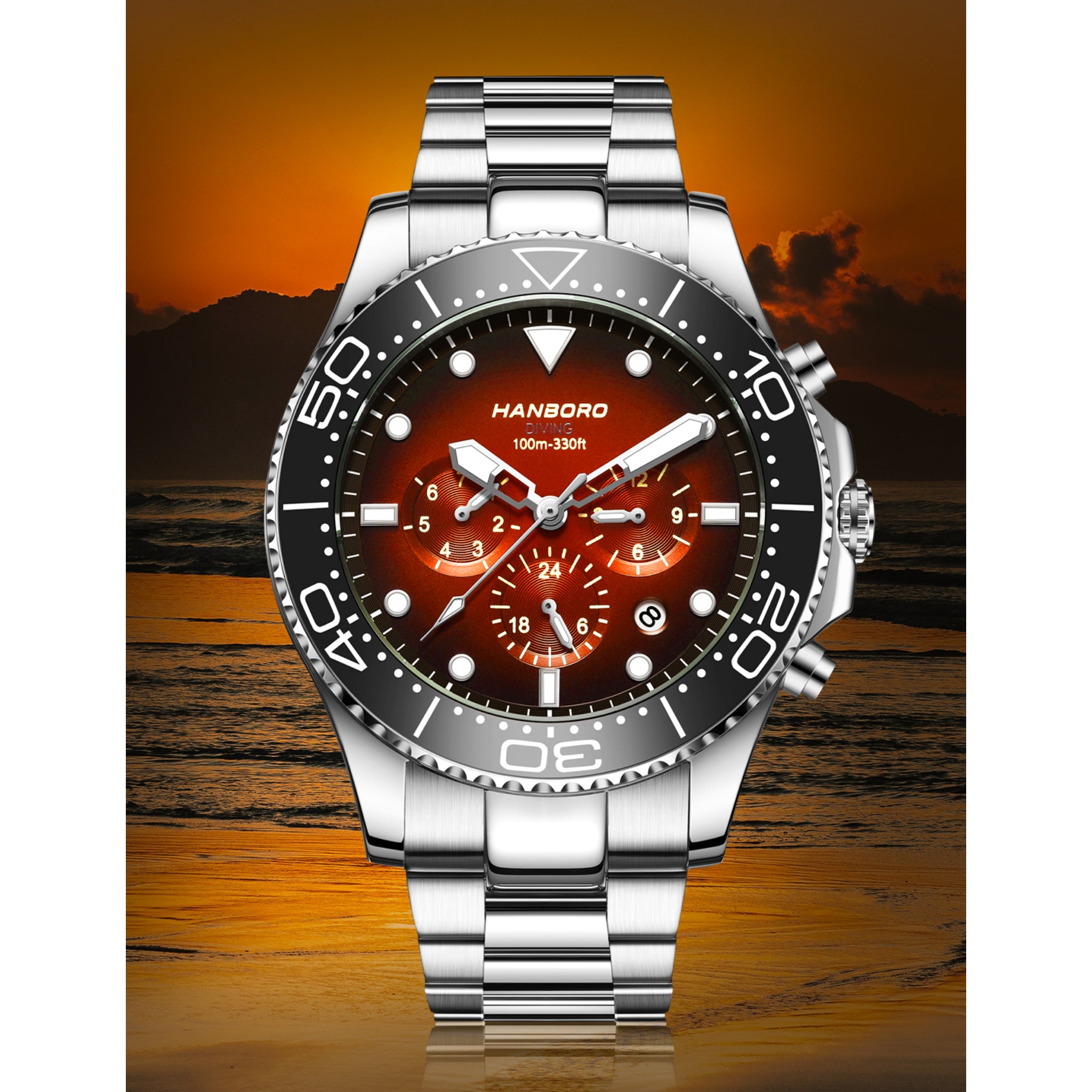 Hanboro OceanStrike Diver Automatic Chronograph Hanboro Watches