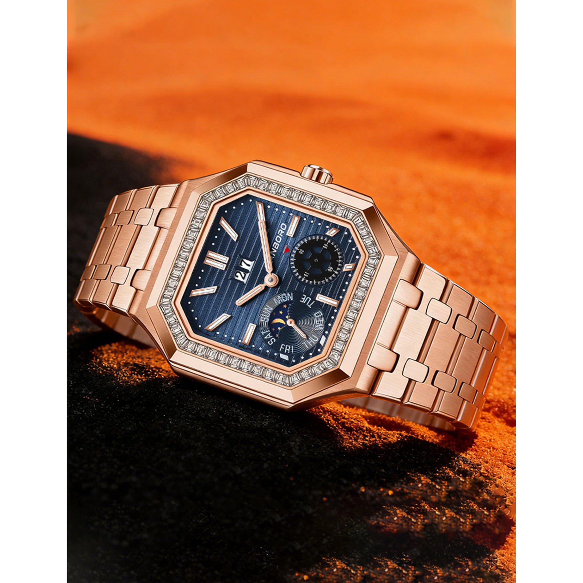Hanboro Meridian – Octagonal Day-Date  Automatic Watch Hanboro Watches