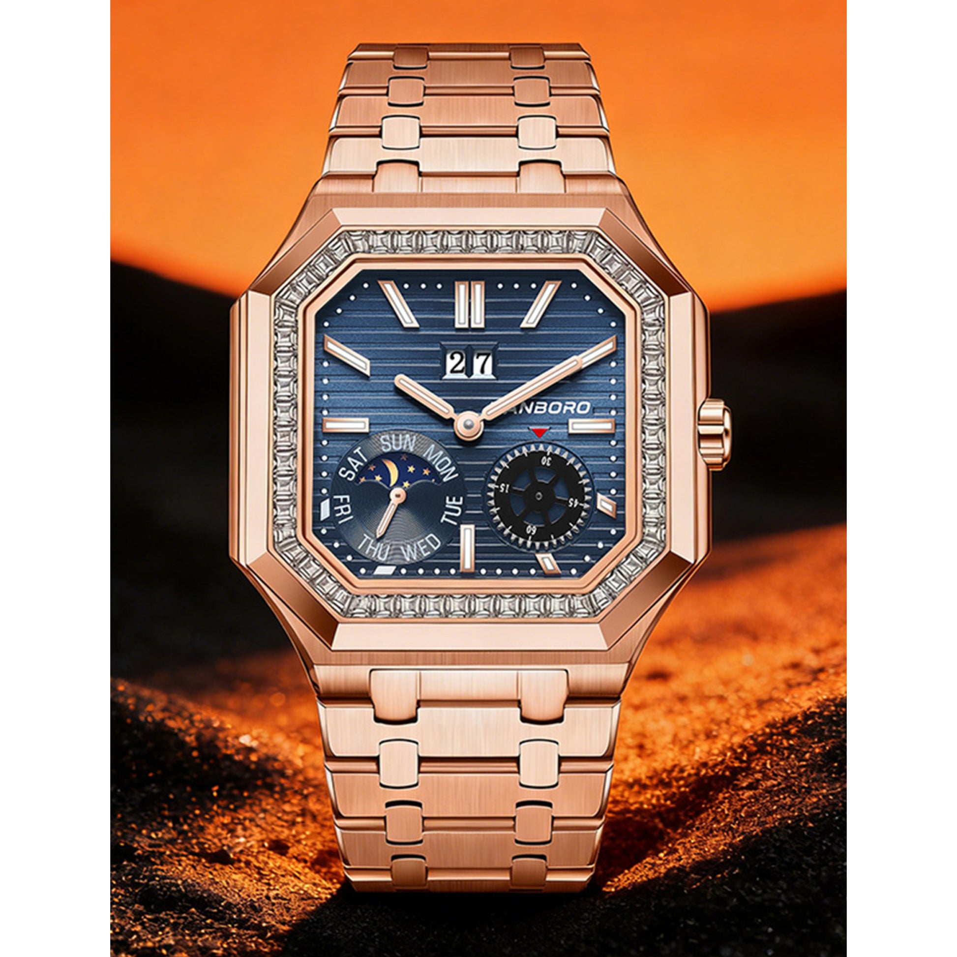 Hanboro Meridian – Octagonal Day-Date  Automatic Watch Hanboro Watches