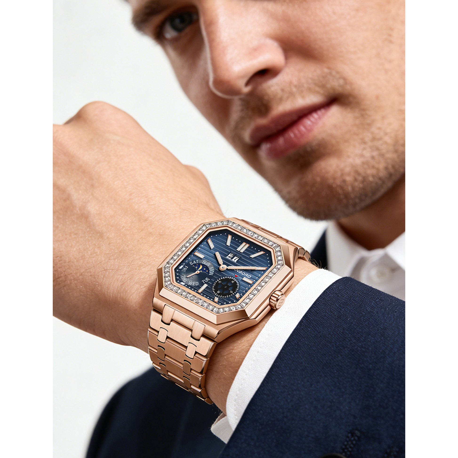 Hanboro Meridian – Octagonal Day-Date  Automatic Watch Hanboro Watches