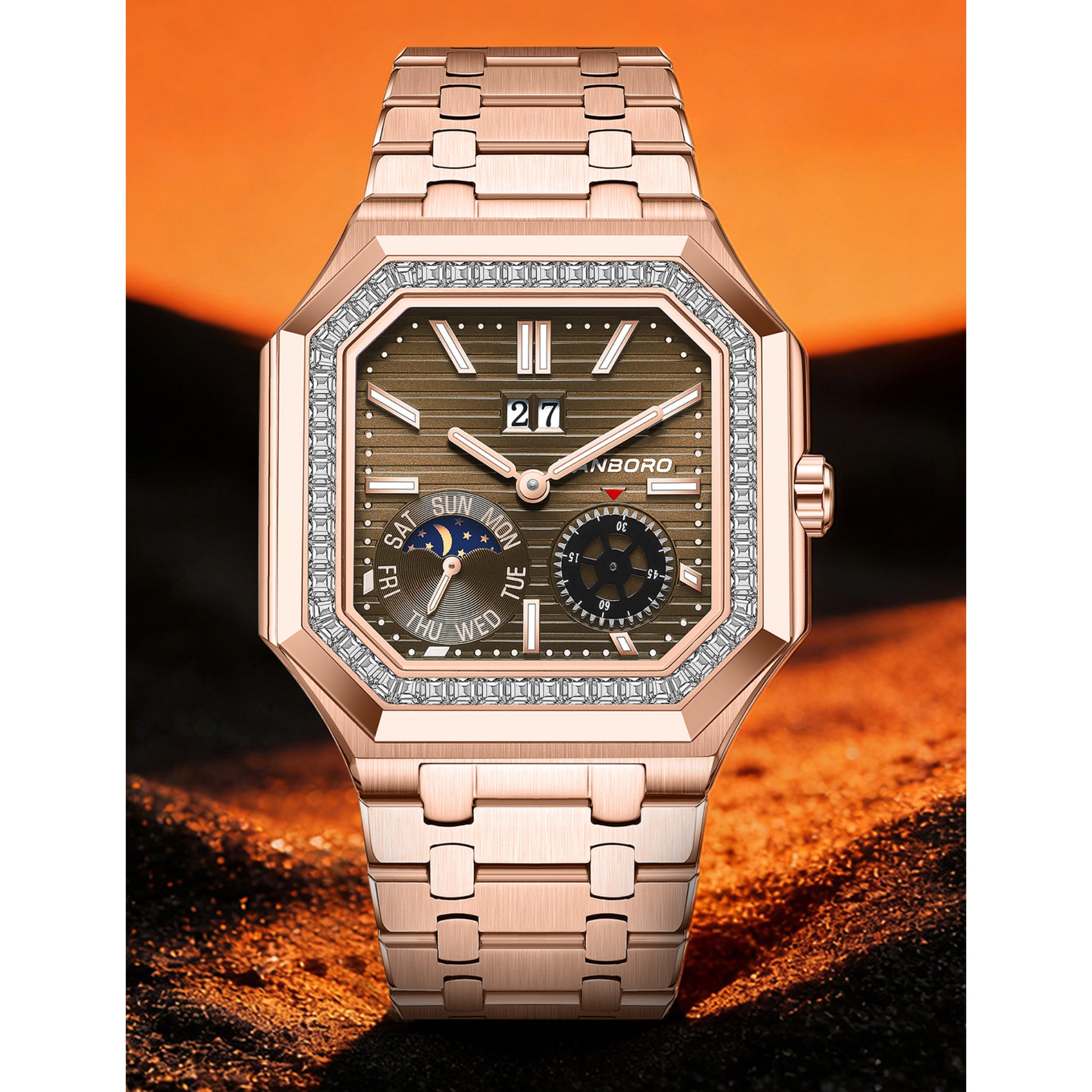 Hanboro Meridian – Octagonal Day-Date  Automatic Watch Hanboro Watches