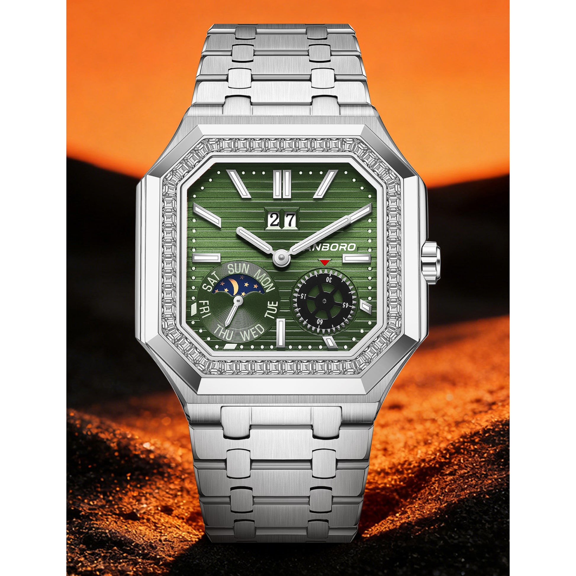 Hanboro Meridian – Octagonal Day-Date  Automatic Watch Hanboro Watches
