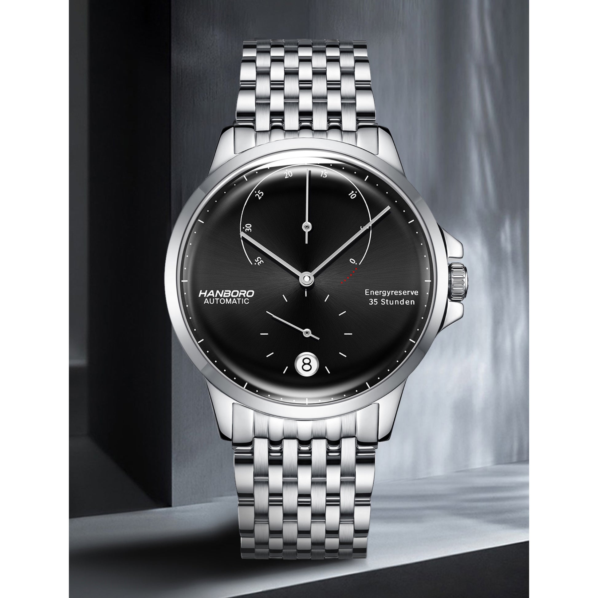 Hanboro A200 Reserve – Automatic Power Reserve Stainless Steel Watch Hanboro Watches