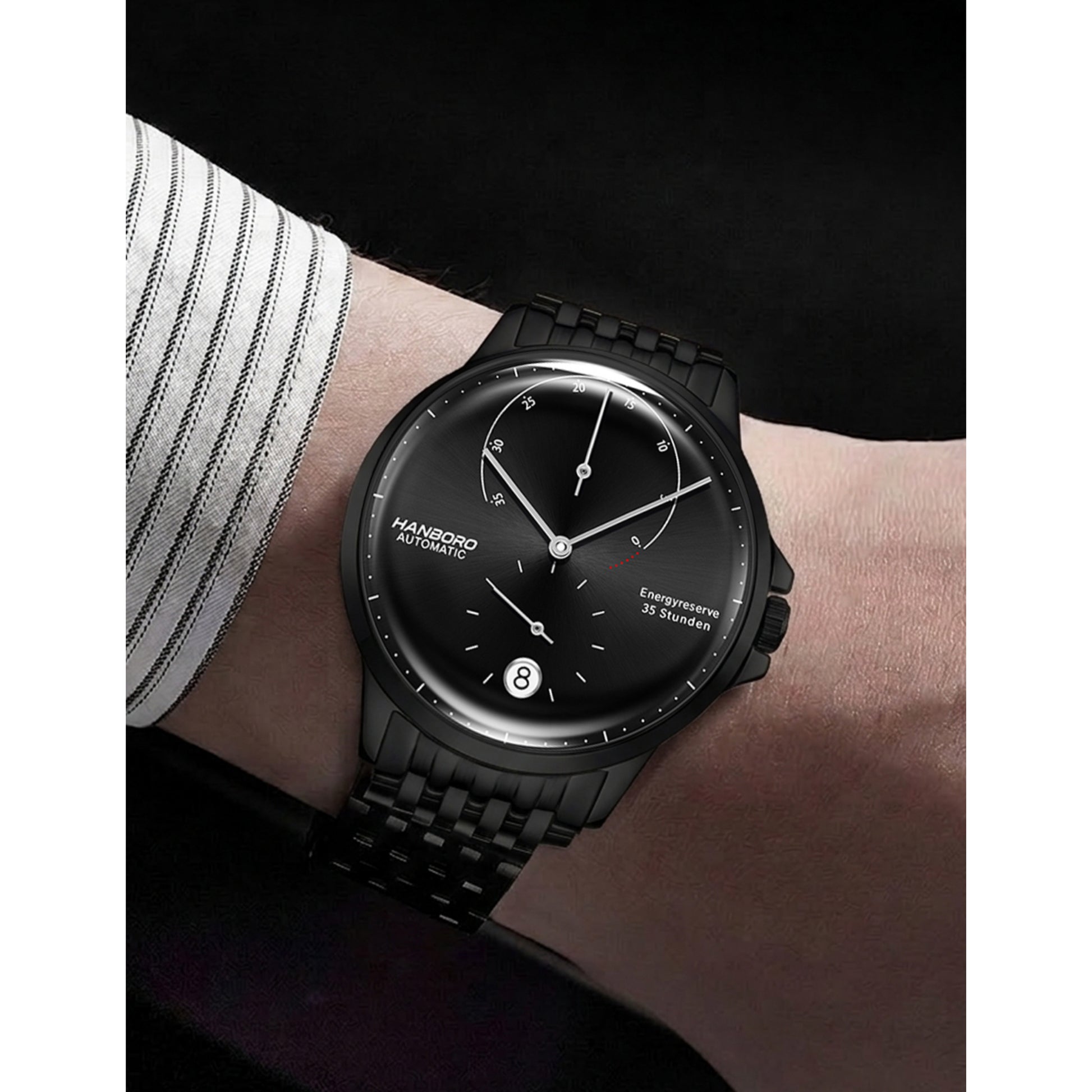 Hanboro A200 Reserve – Automatic Power Reserve Stainless Steel Watch Hanboro Watches