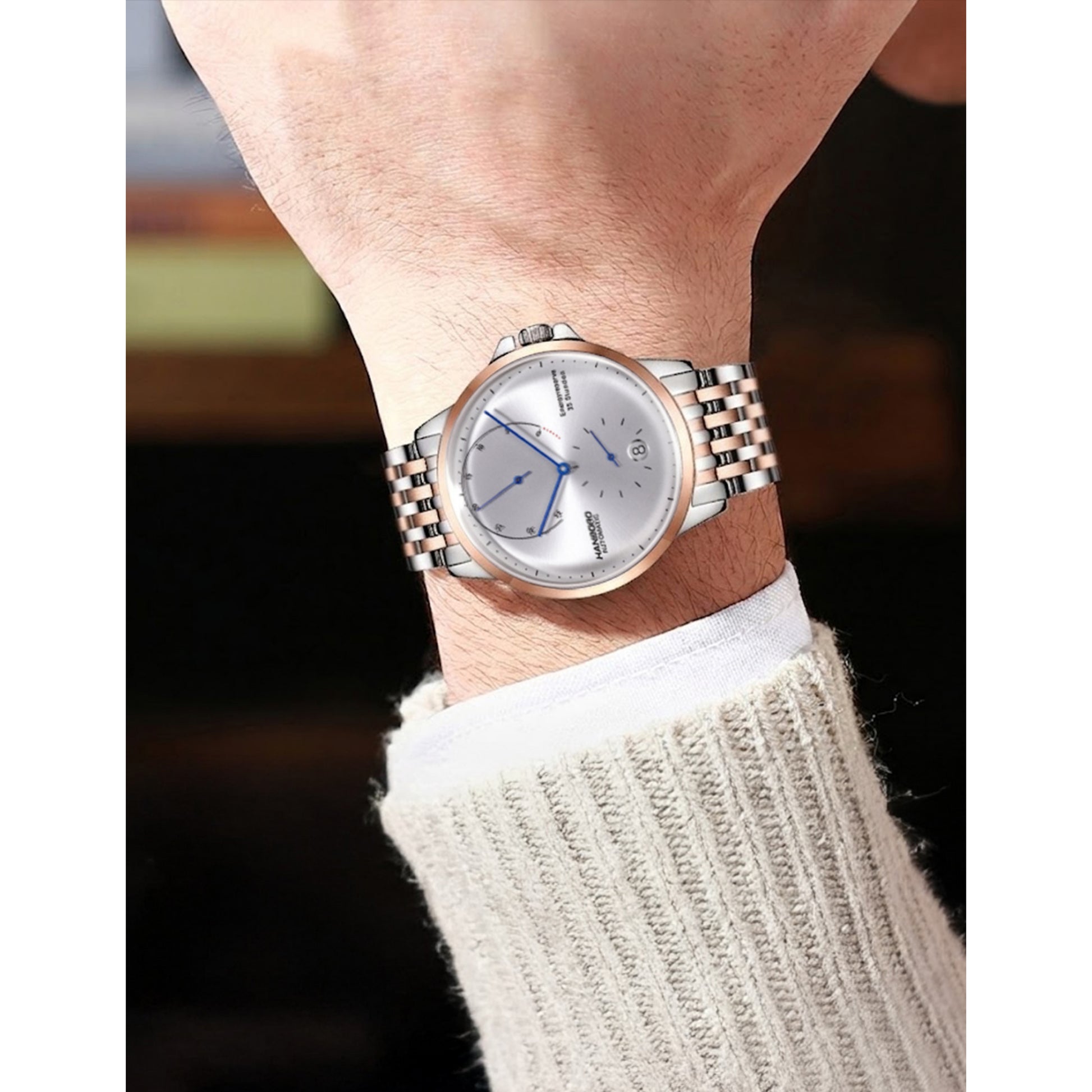 Hanboro A200 Reserve – Automatic Power Reserve Stainless Steel Watch Hanboro Watches