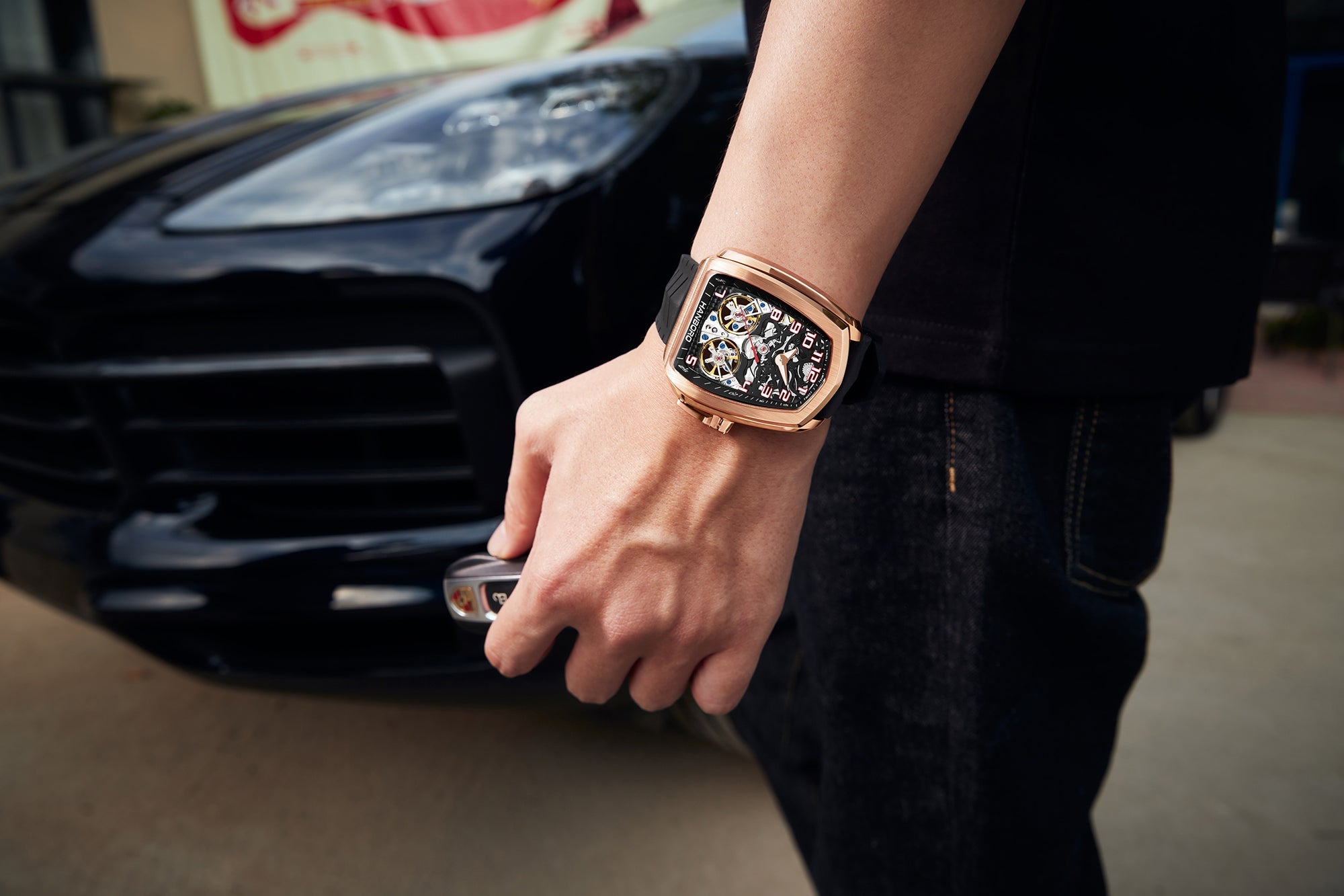 Hanboro Apex Racer – Double Balance Wheel F1-Inspired Timepiece Hanboro