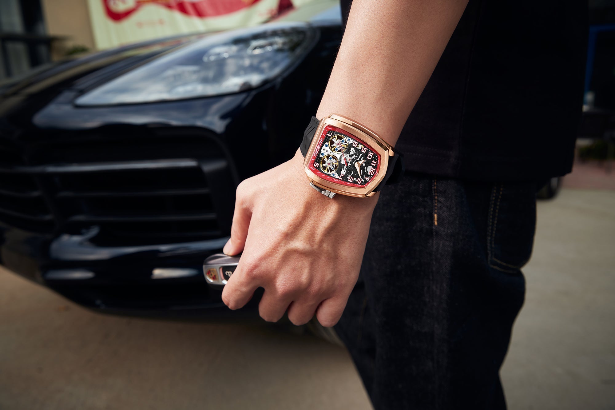 Hanboro Apex Racer – Double Balance Wheel F1-Inspired Timepiece Hanboro