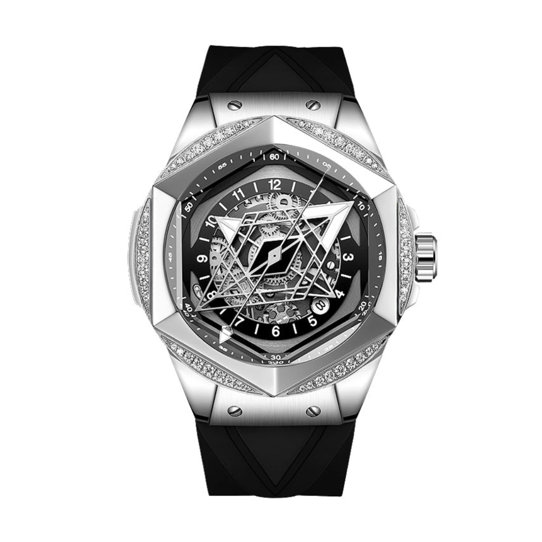 Prism Royale – Skeleton Diamond Watch | Seagull Mechanical Movement Hanboro