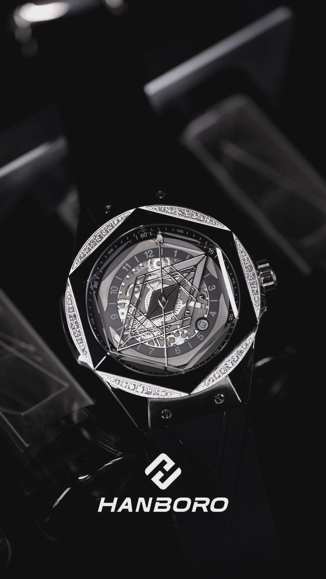 Prism Royale – Skeleton Diamond Watch | Seagull Mechanical Movement